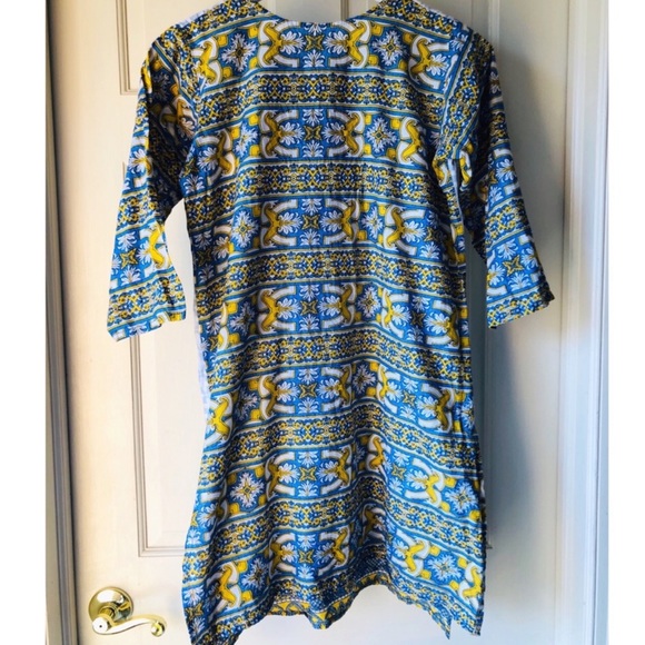 Cotton Embroidered Pool Cover Up Caftan - Picture 3 of 5